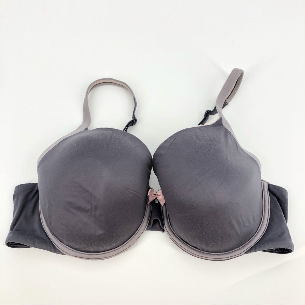 Victorias Secret Body by Victoria Lined Perfect Coverage Bra 36D Gray